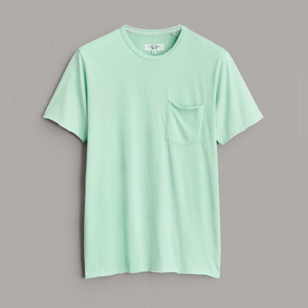 New Miles Rag & Bone  Jersey Tee light green size XL please see pics attached.
